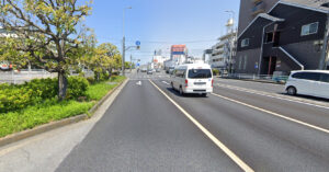 神奈川県川崎市幸区_2車線道路