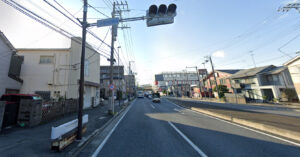 神奈川県川崎市川崎区_2車線道路